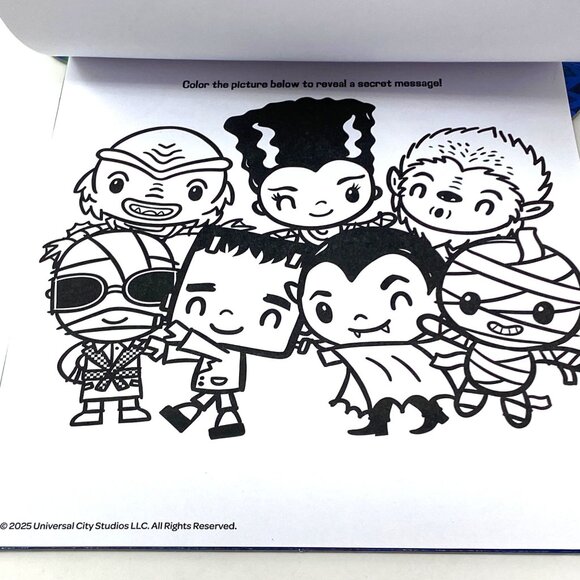 Universal Monsters Halloween Imagine Ink Activity Book Travel Frankenstein - Picture 9 of 11